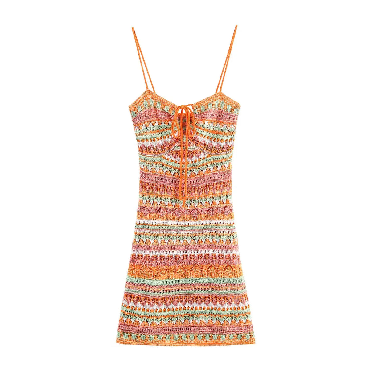 Sexy Spaghetti Straps Knitted Mini Dresses