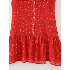 Vintage Red Polka Dot Mini Dresses