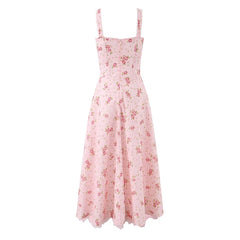 Pink Floral Corset Dresses