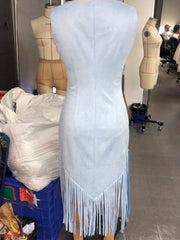 Western Style Cowgirl Slim-fit Sleeveless Dresses