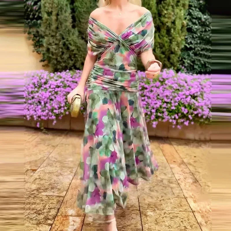 Spring Summer Short Sleeved Party Dresses