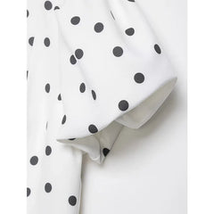 Polka Dot White Mini Dresses