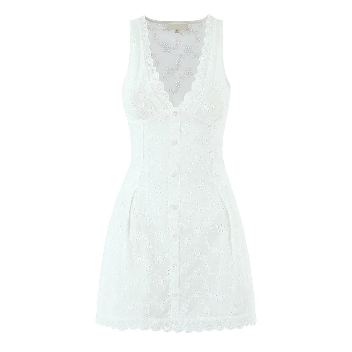 European And American Sexy Hollow Out Embroidered Dresses