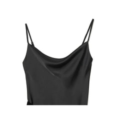 Tassel Patchwork Satin Sling Sexy Dresses