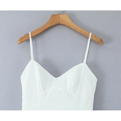Sexy Spaghetti Straps Elegant White Dresses
