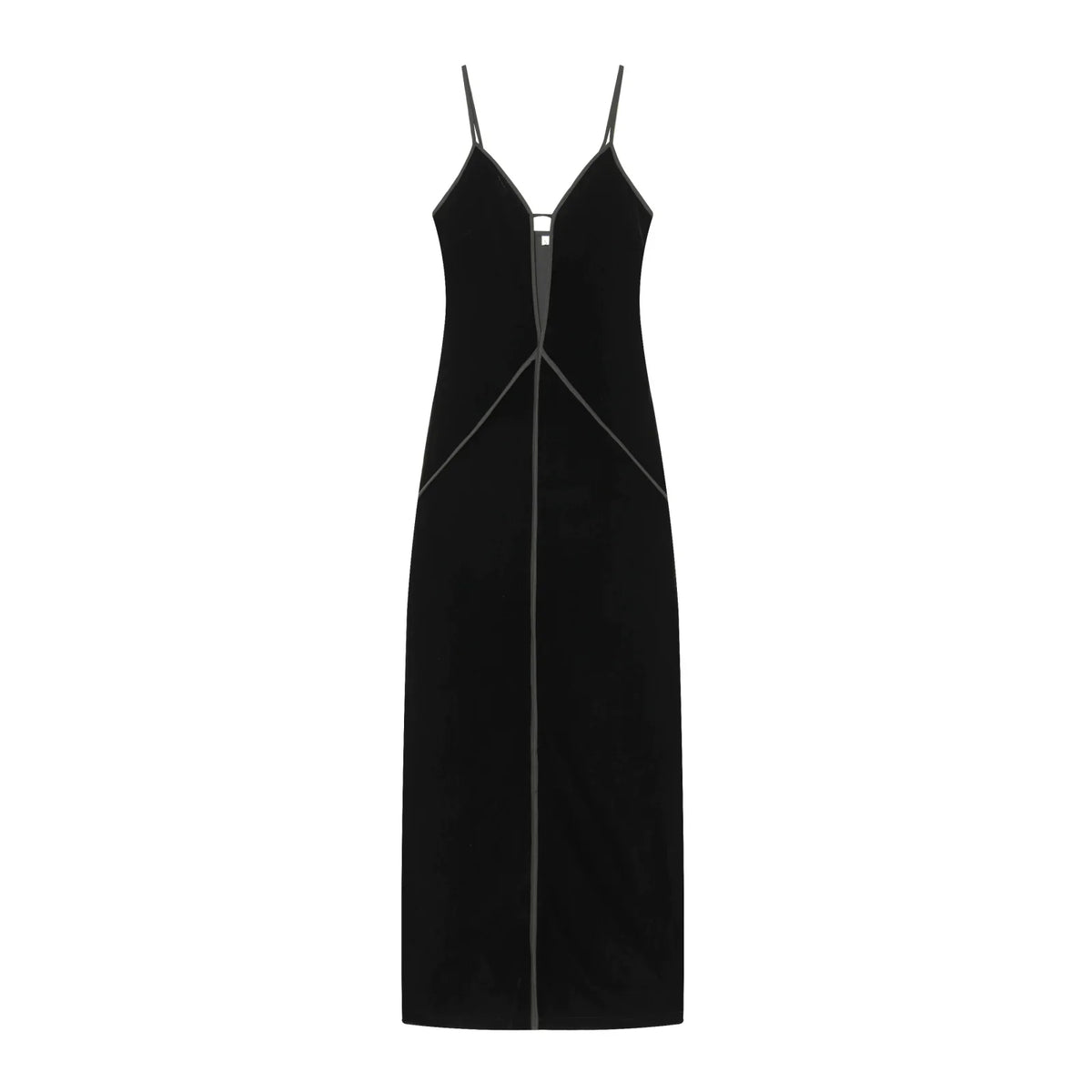 Spaghetti Straps V Neck Midi Black Velvet Dresses Female Sexy Vestidos