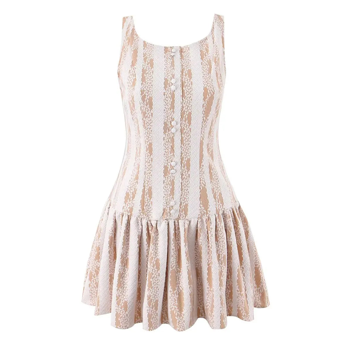 Elegant Girls O Neck Sleeveless Sexy Backless Lace Dresses Summer Chic Lady Cocktail Party Vestidos