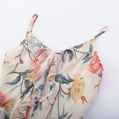 Boho Floral Print Midi Dresses
