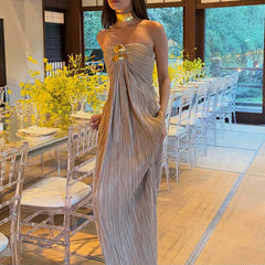 Sexy Backless Solid Color Princess Dresses