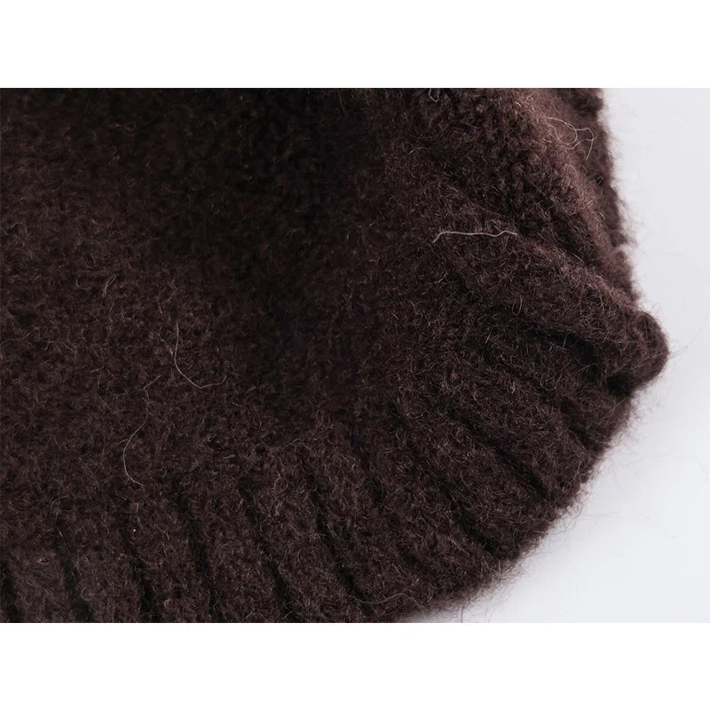 Winter Long Sleeve Turtleneck Soft Knitted Short Dresses