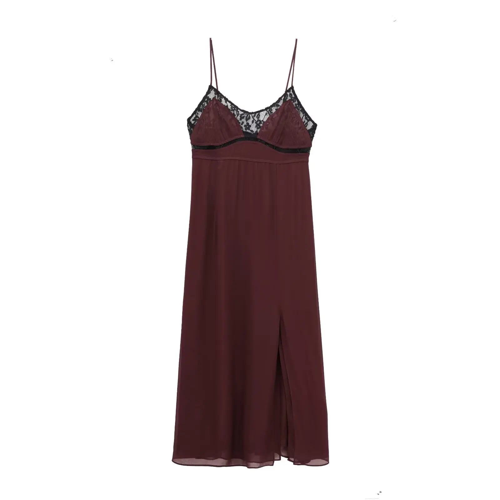 Lace Trim Spaghetti Straps Sexy Dresses