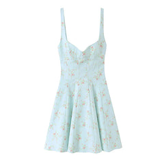 Summer Floral Print Mini Dresses