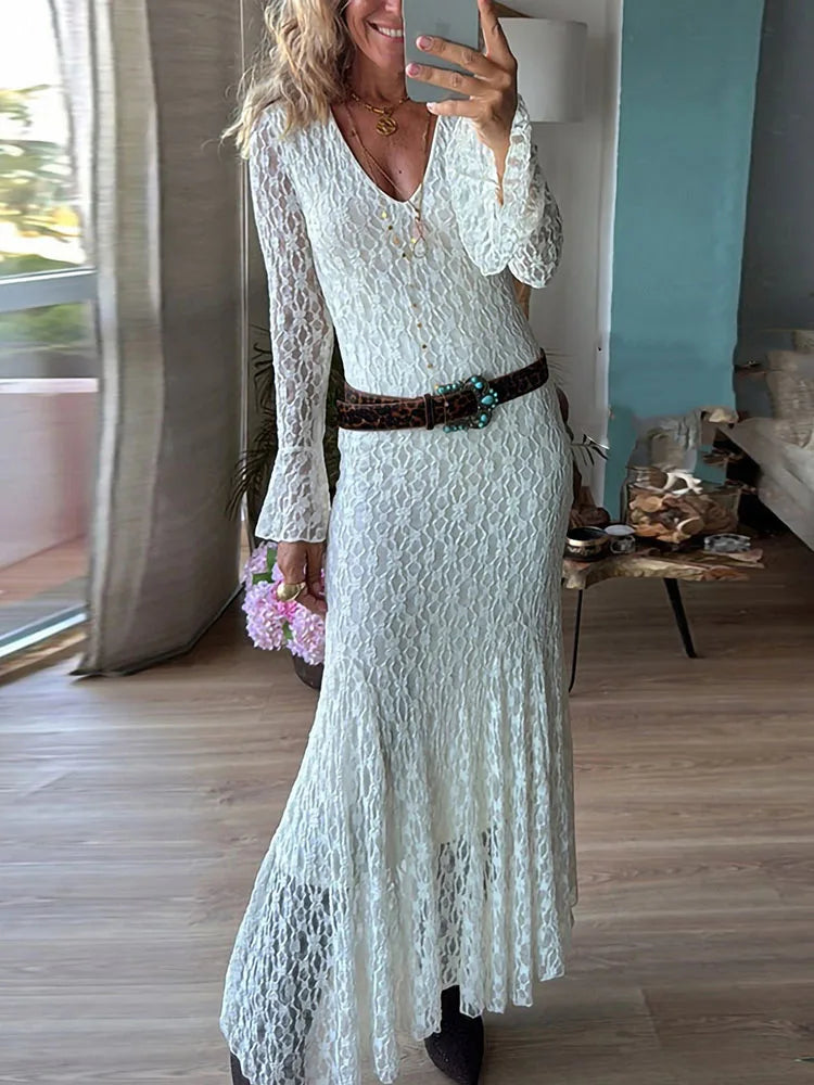 Casual High Waisted Pleated Vacation Dresses
