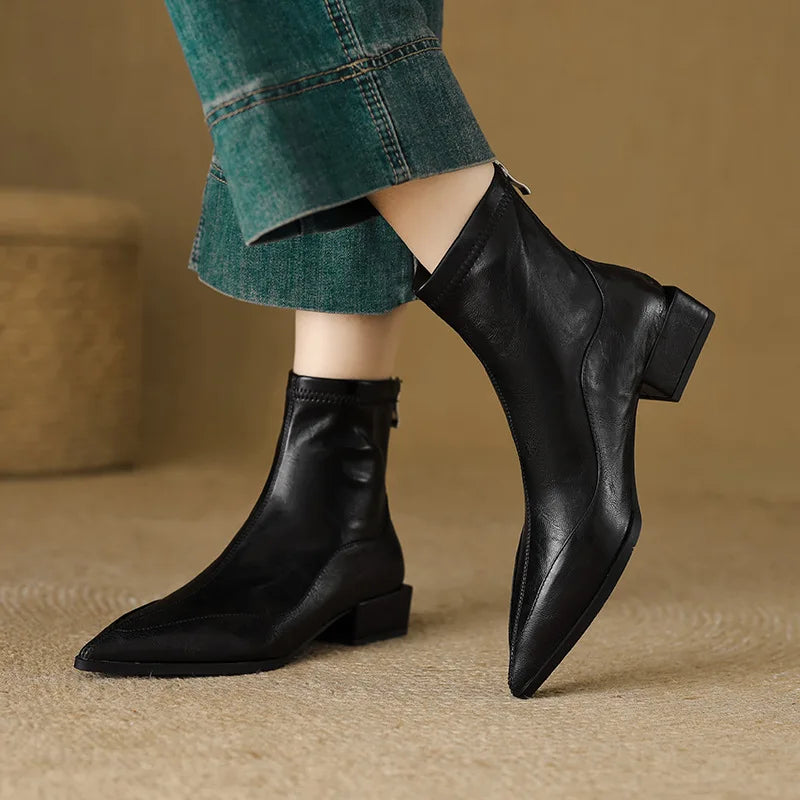 Sharp Pointed Elastic Slim Boots
