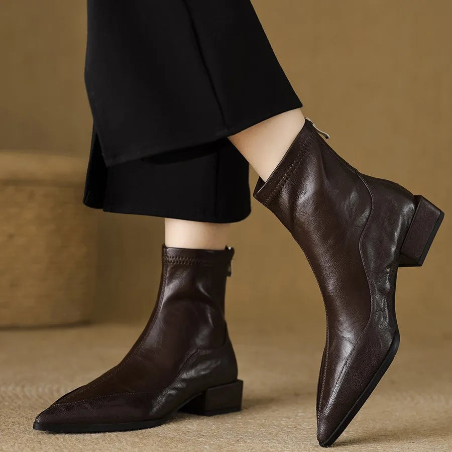 Sharp Pointed Elastic Slim Boots