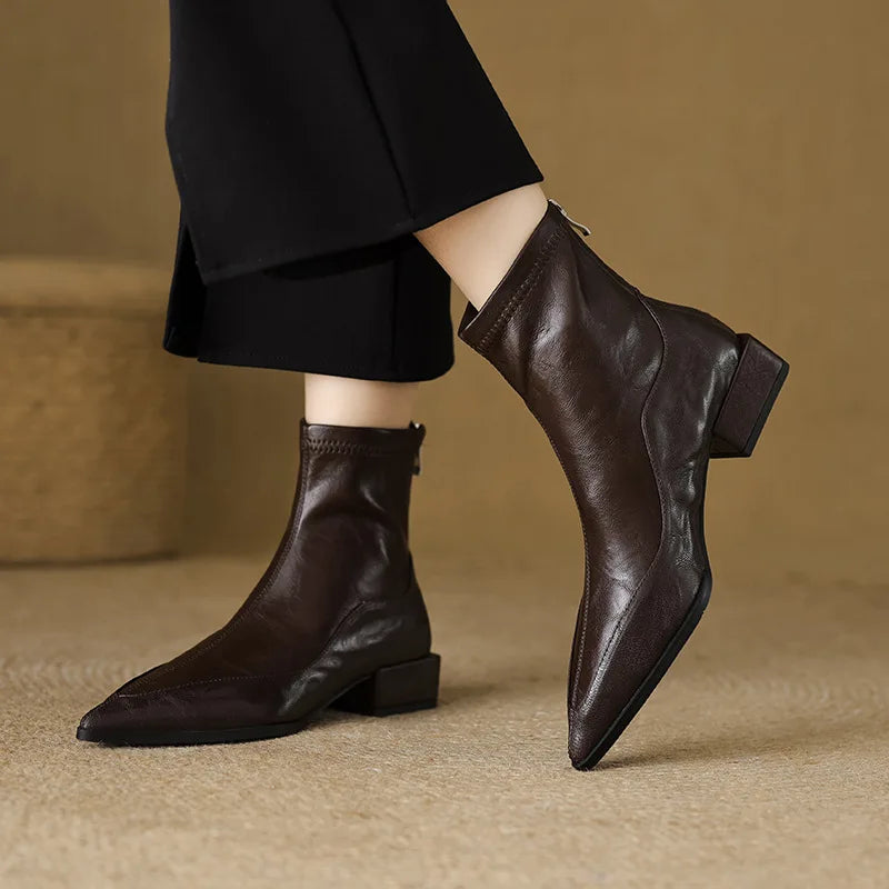 Sharp Pointed Elastic Slim Boots