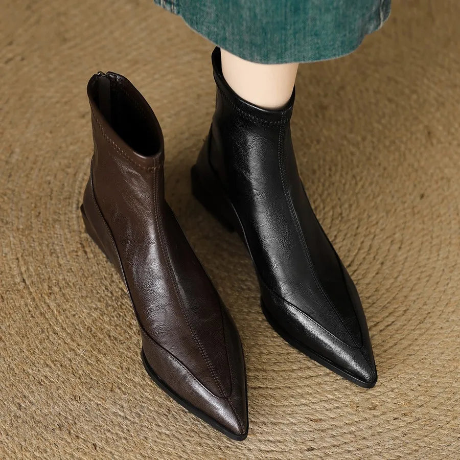 Sharp Pointed Elastic Slim Boots