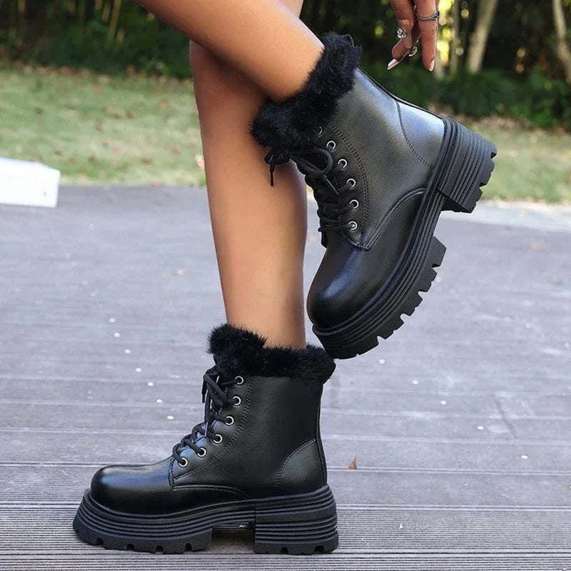 Short Plush Warm Ankle Boots