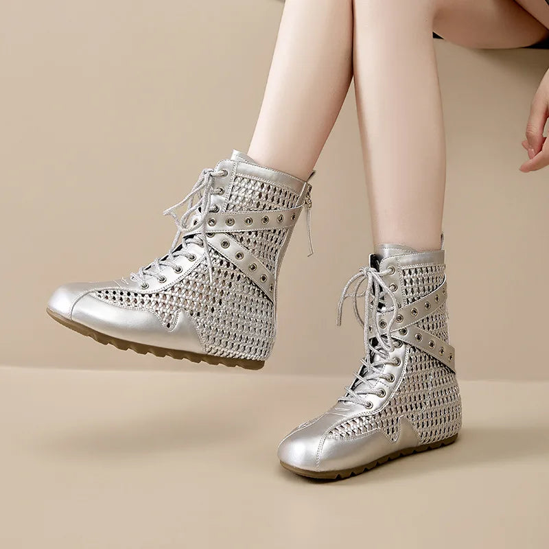 Summer Mesh Hollow Breathable Cool Boots