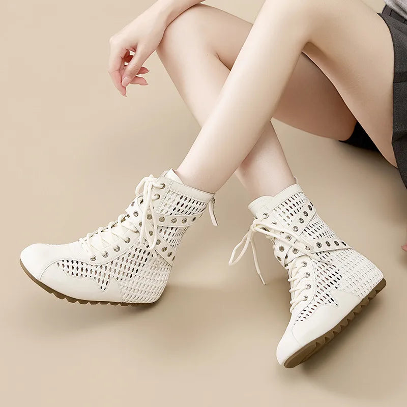 Summer Mesh Hollow Breathable Cool Boots