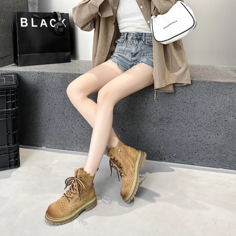 Summer Mesh Hollow Breathable Women's Boots