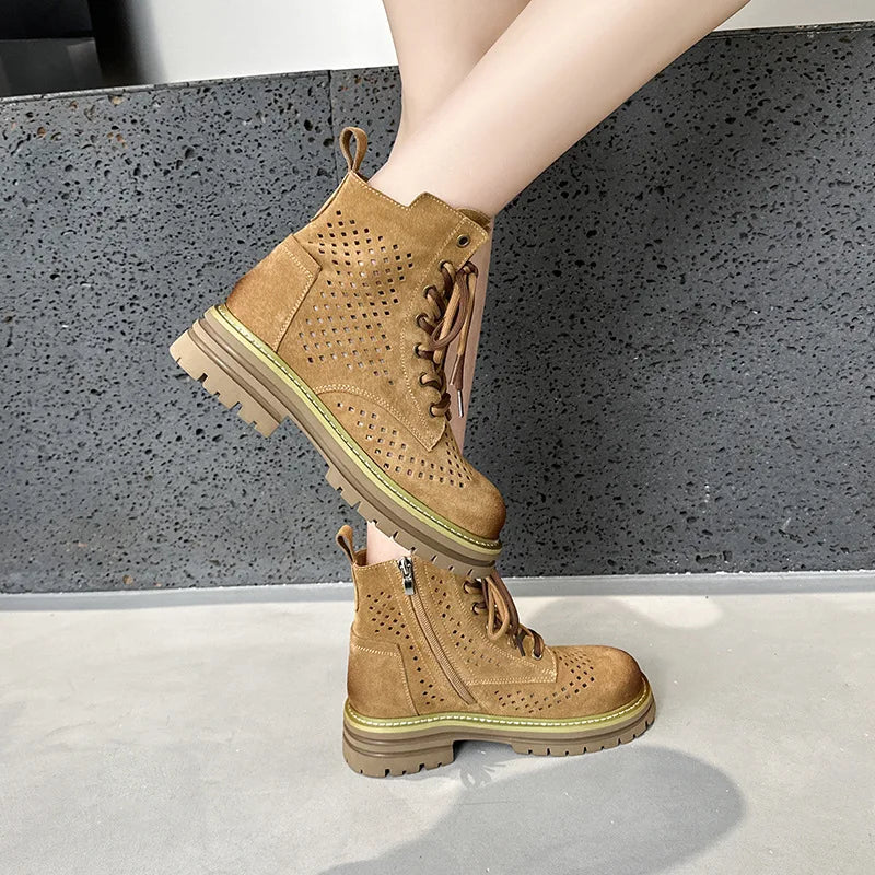 Summer Mesh Hollow Breathable Women's Boots