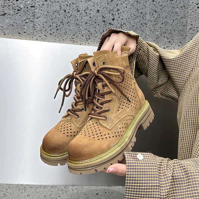 Summer Mesh Hollow Breathable Women's Boots