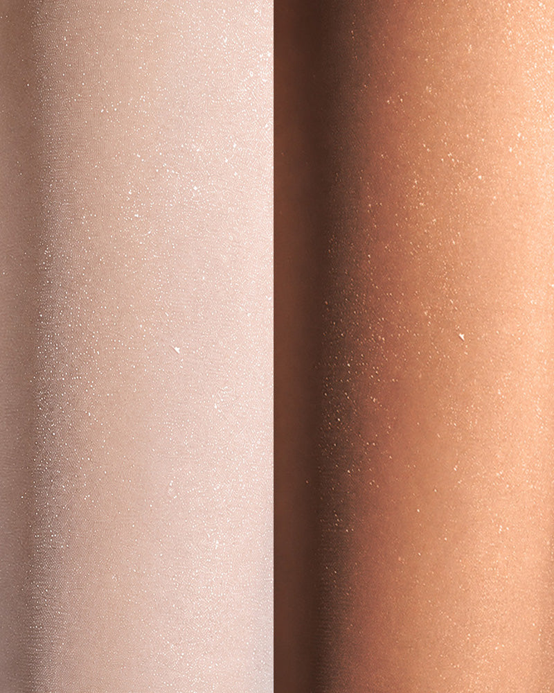 Two-Pairs Seamless Pearlescent Ultra-thin Shimmering Transparent Pantyhose