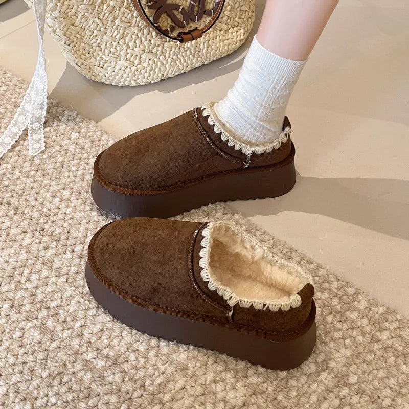 Thick Soled Snow Boots