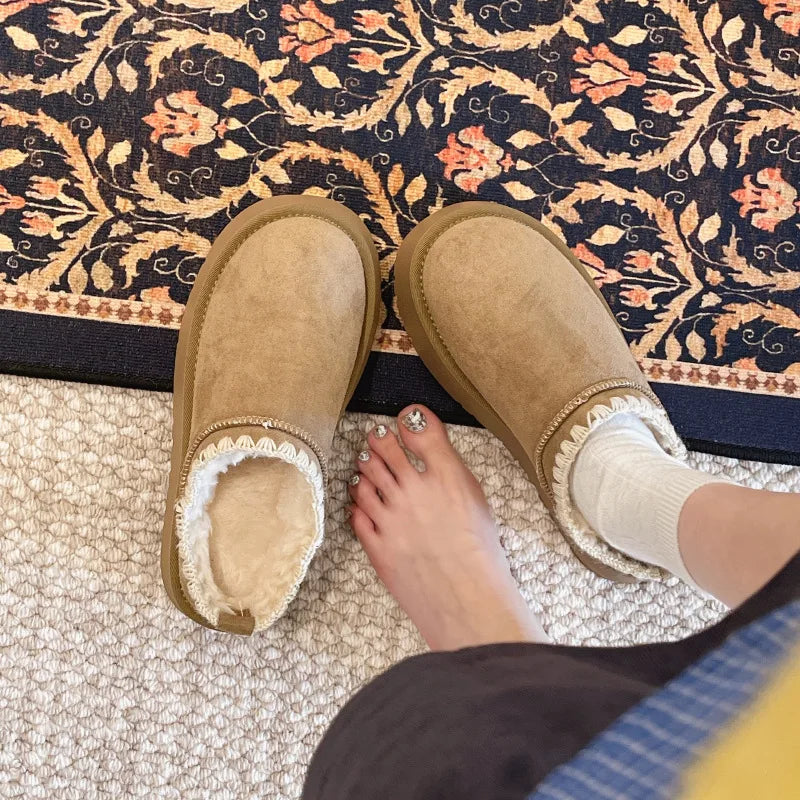 Thick Soled Snow Boots