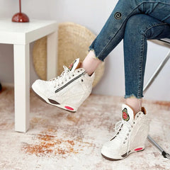 Ultra-high Slope Heel High-top Rivets Women's Boots