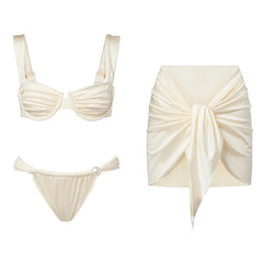 Underwire Swimsuit Bikini with Swimwear Separates Pearl Swimwear Swimsuit Resort Wear Bathing Suit