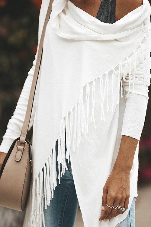 Freethinker Cream Tassel Up Knit Cardiagn - 3 Colors