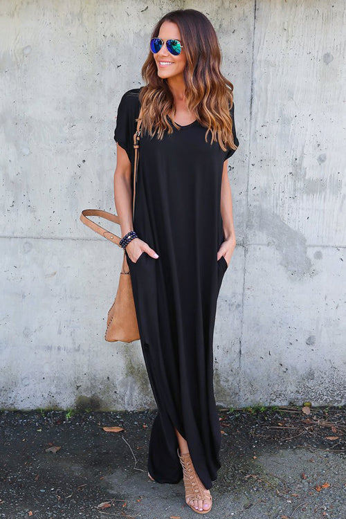 Ocean of Elegance Pocket Maxi Dress - 5 Colors