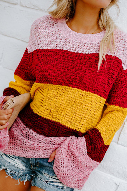 Feelin' Groovy Colorful Stripe Blouse