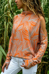 Big Dreams Cold Shoulder Print Blouse - 3 Colors