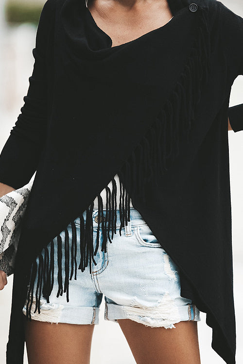 Freethinker Cream Tassel Up Knit Cardiagn - 3 Colors