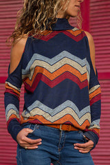 Big Dreams Cold Shoulder Print Blouse - 3 Colors