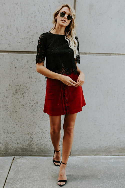 Marry Me Lace Short Sleeve Top - 3 Colors