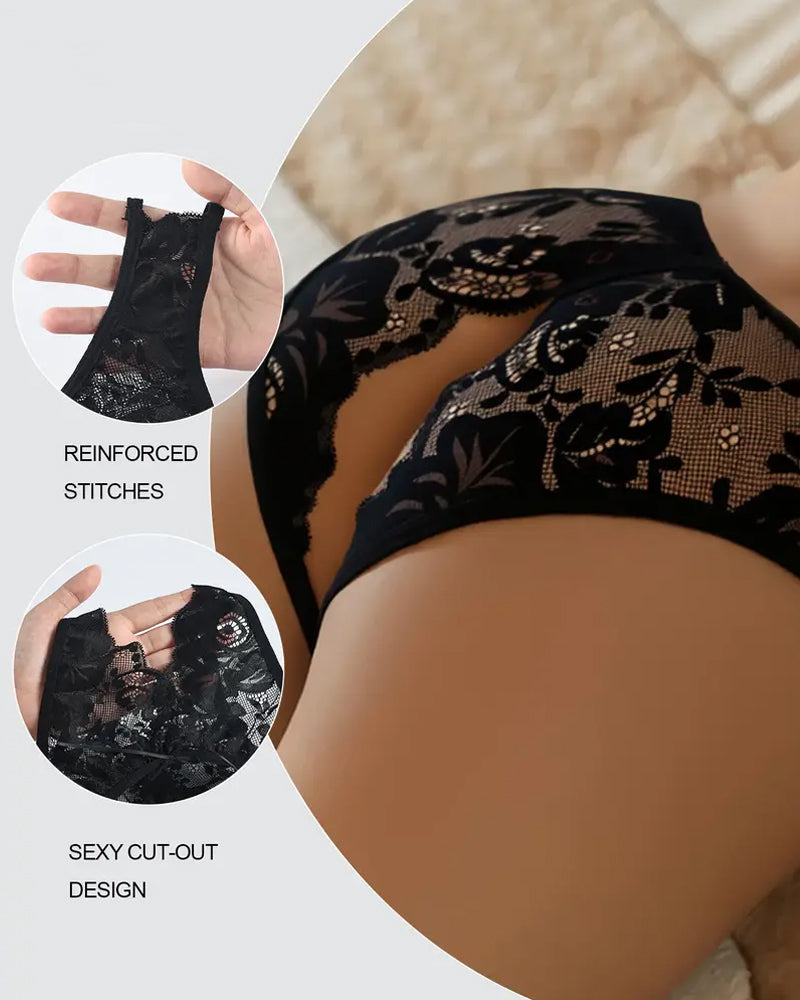 Women's Lace Open-crotch Panties
