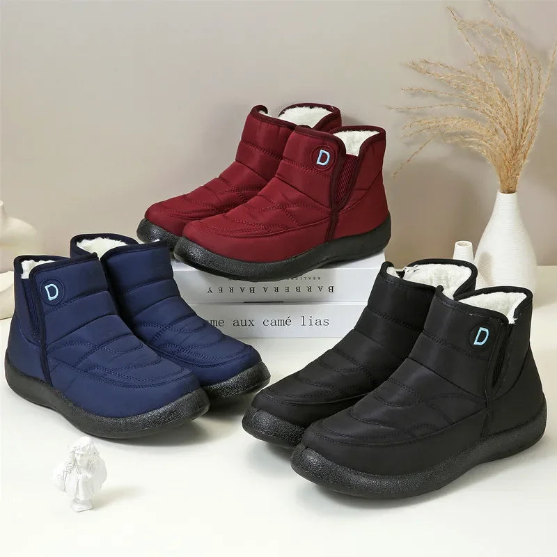 Warm Plush Couples Ankle Boots