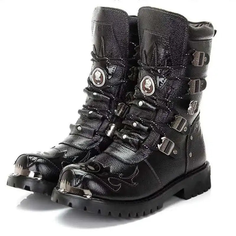 Winter Men Motorcycle Boots