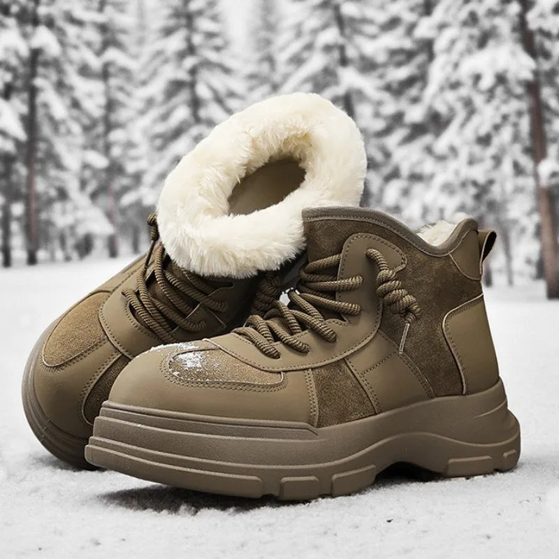 Winter Mens Platform Snow Boots