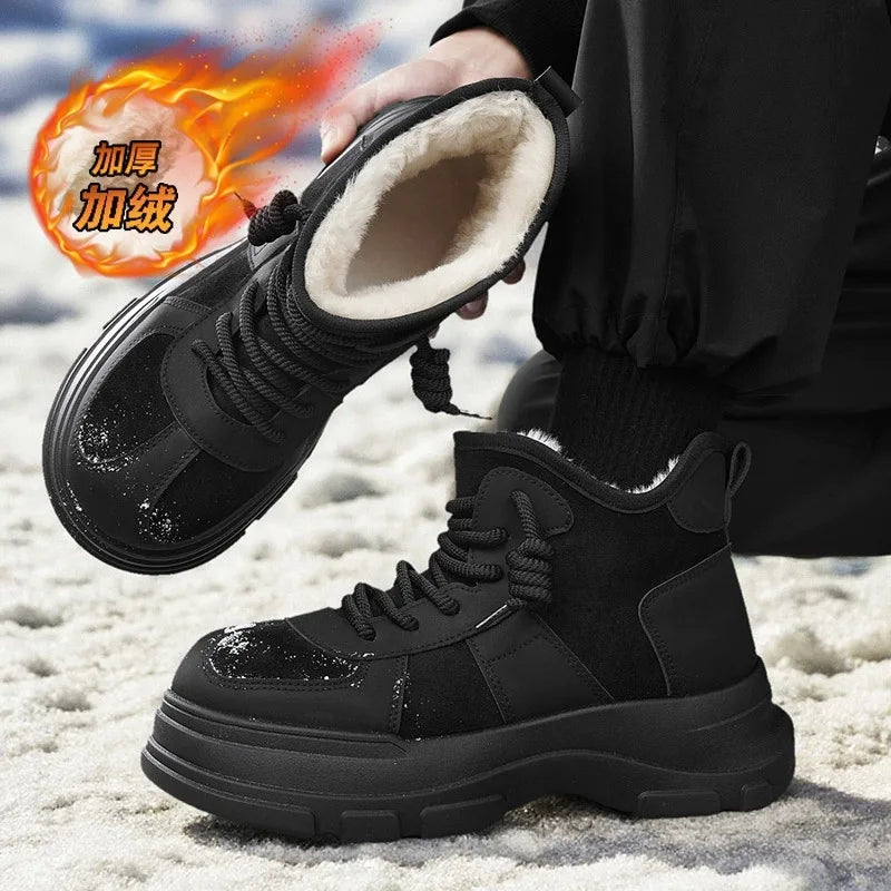 Winter Mens Platform Snow Boots