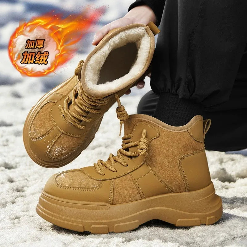Winter Mens Platform Snow Boots