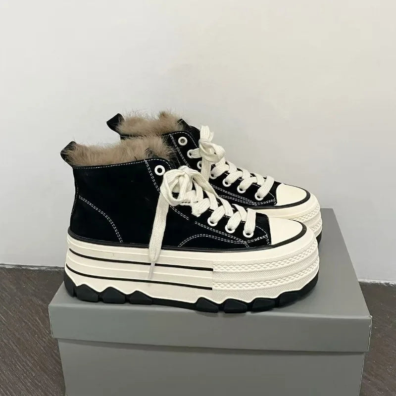 Winter Plush High-top Boots