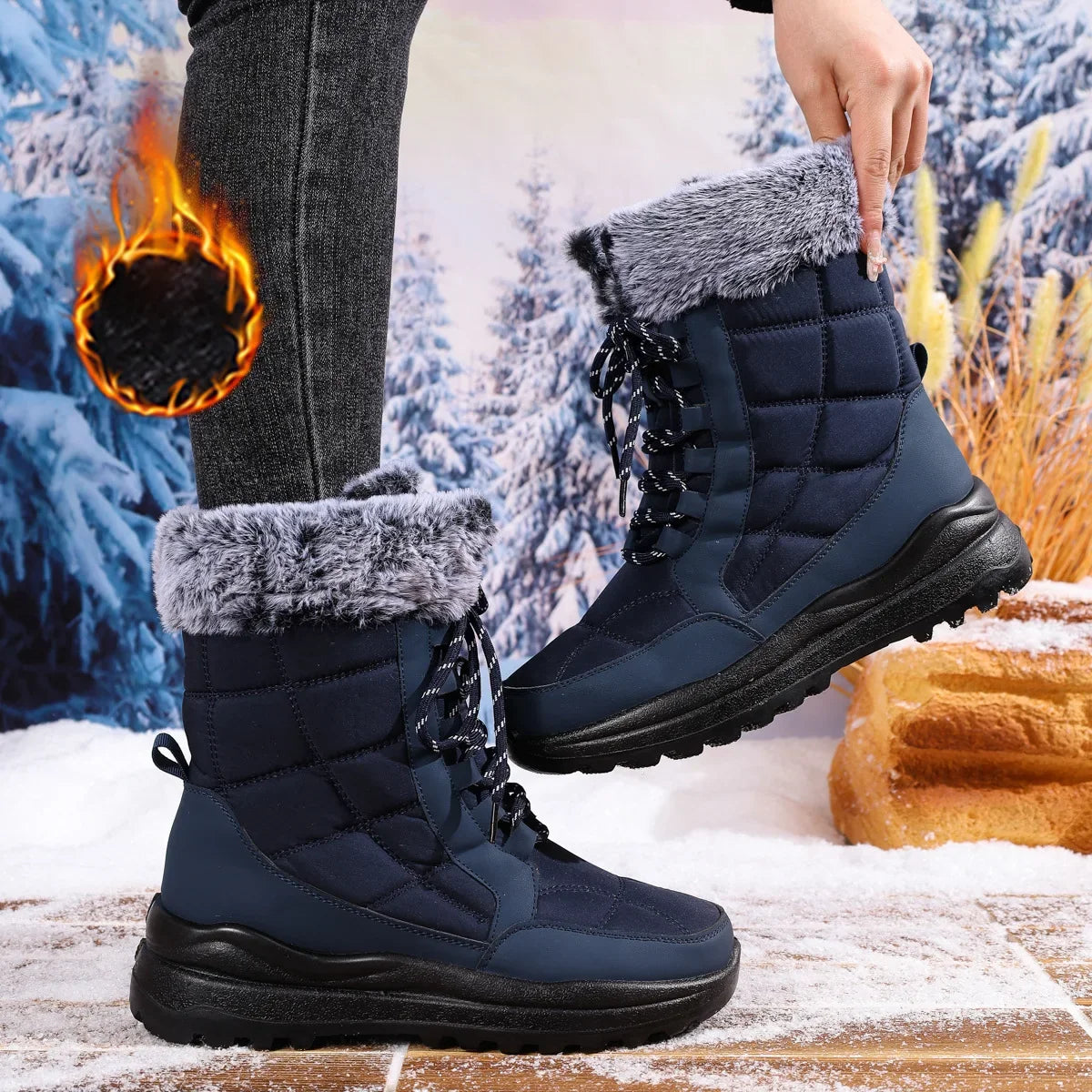 Winter Plush Warm Snow Boots