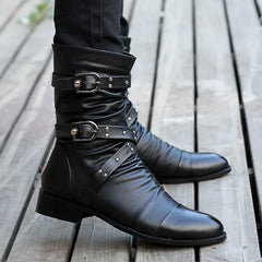 Winter Pointed Toe Men's Mid-calf Boots