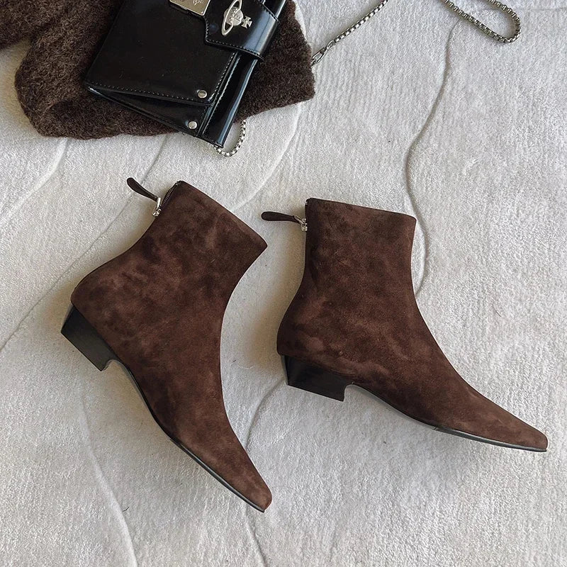 Winter Suede Ankle Boots