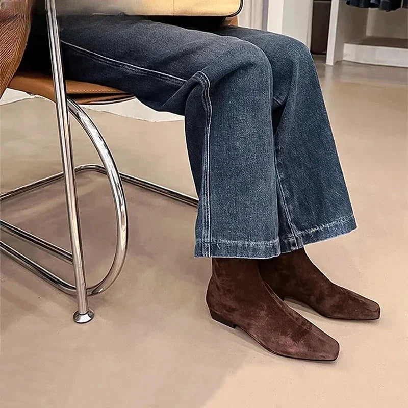 Winter Suede Ankle Boots